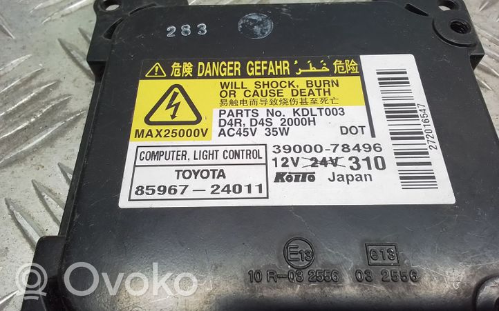Toyota Avensis T250 Modulo di zavorra faro Xenon 8596724011