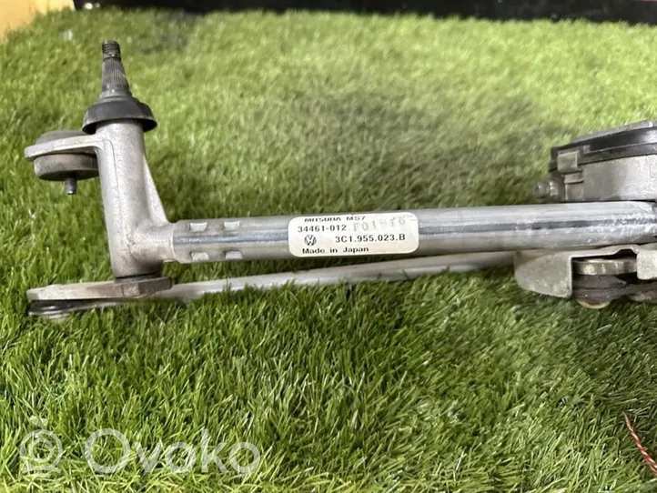 Volkswagen PASSAT Front wiper linkage and motor 3C1955419