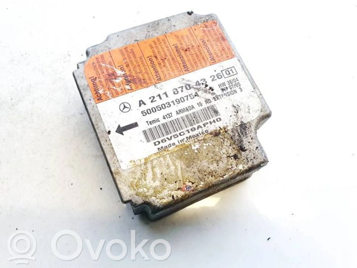 A2118704326 MercedesBenz E W211 Airbag control unit/module, 22.50 € RRR
