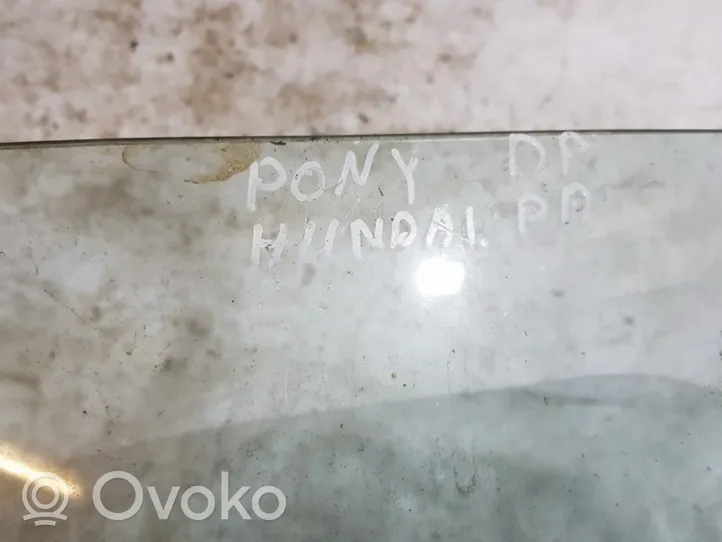 Hyundai Pony Etuoven ikkunalasi, neliovinen malli 