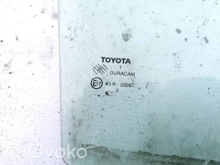 Toyota Verso aizmugurējo durvju stikls 