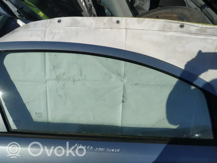 Opel Corsa D Pagrindinis priekinių durų stiklas (keturdurio) 