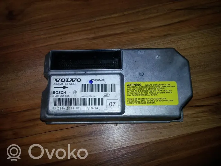 Volvo V70 Centralina/modulo airbag 0285001655