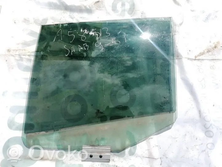 Saab 9-5 Rear door window glass 