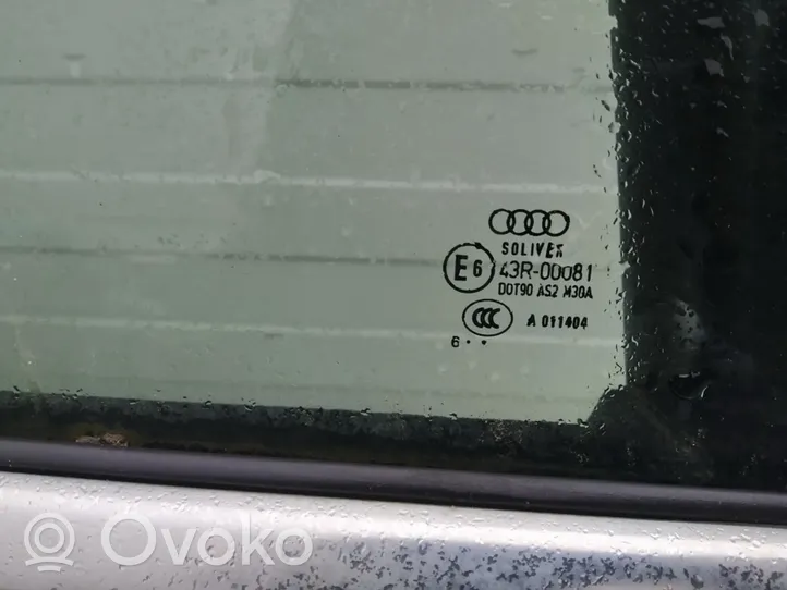 Audi A6 S6 C6 4F Pagrindinis galinių durų stiklas 