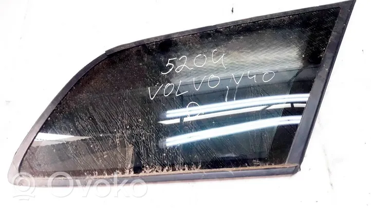 Volvo S40, V40 Заднее боковое стекло кузова 