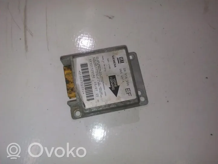 Opel Tigra A Module de contrôle airbag 09114586