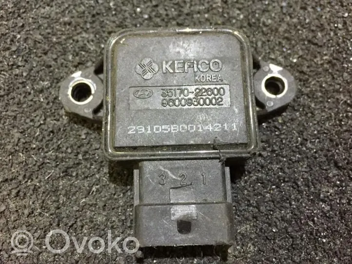 Hyundai Elantra Sensor de posición de la válvula de mariposa 3517022600