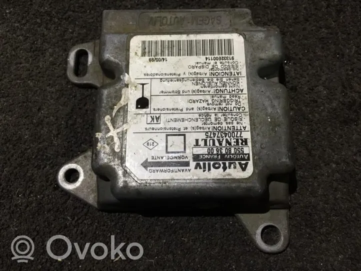 Renault Megane I Module de contrôle airbag 7700437475