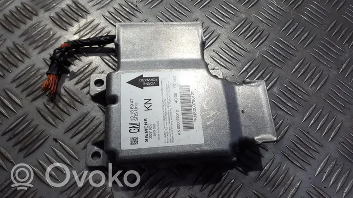 Opel Vectra C Module de contrôle airbag 13186947kn