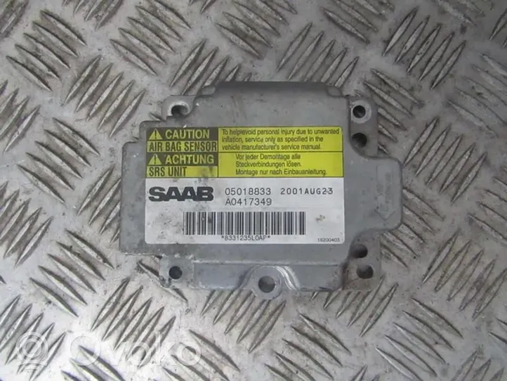 Saab 9-3 Ver1 Module de contrôle airbag 05018833