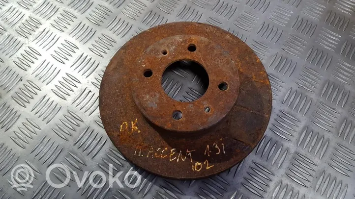 Hyundai Accent Front brake disc 