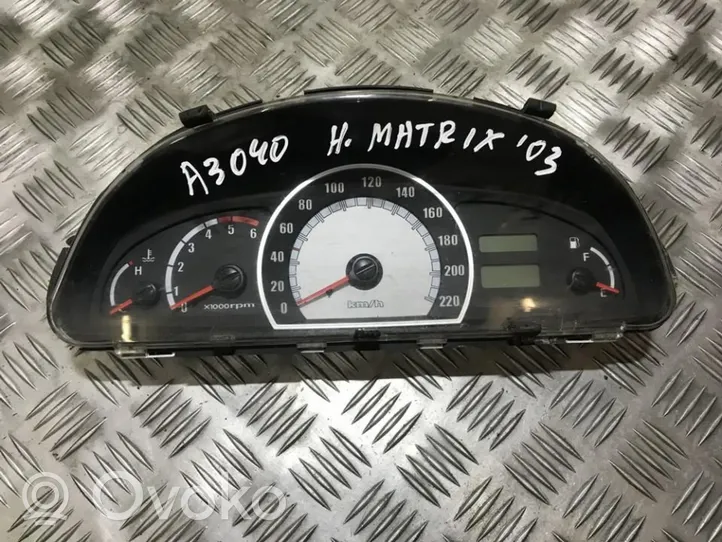 Hyundai Matrix Compteur de vitesse tableau de bord 78817130