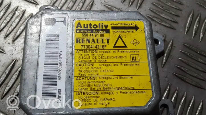 Renault Laguna I Airbag control unit/module 7700414216f