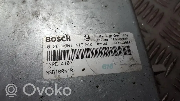 Honda Accord Engine control unit/module 0281001419