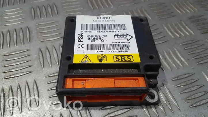 Peugeot 607 Airbag control unit/module 9643869780