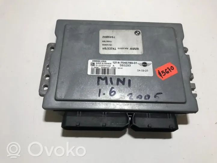 Mini One - Cooper R50 - 53 Calculateur moteur ECU 1214754578901