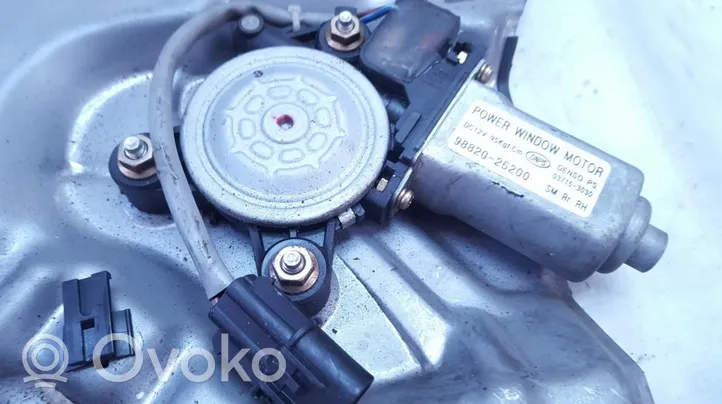 Hyundai Santa Fe Takaoven ikkunan nostomoottori 9882026200