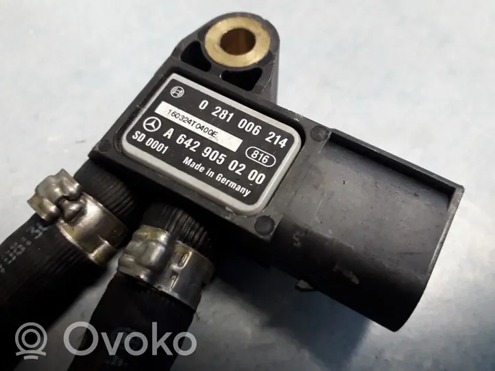 Mercedes-Benz ML W166 Exhaust gas pressure sensor 0281006214