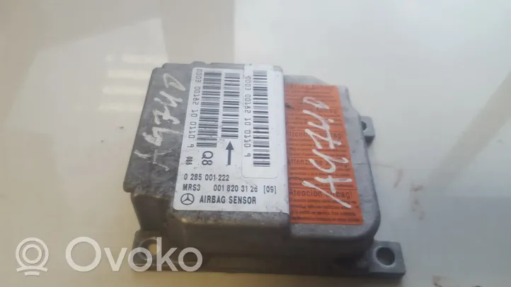 Mercedes-Benz A W168 Module de contrôle airbag 0285001222