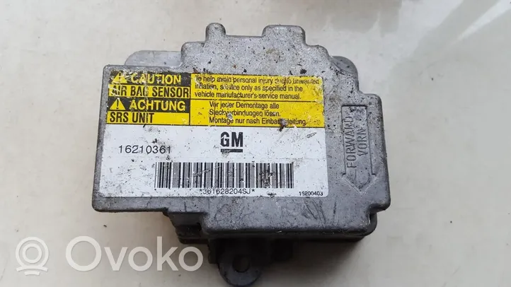 Opel Sintra Airbag control unit/module 16210361