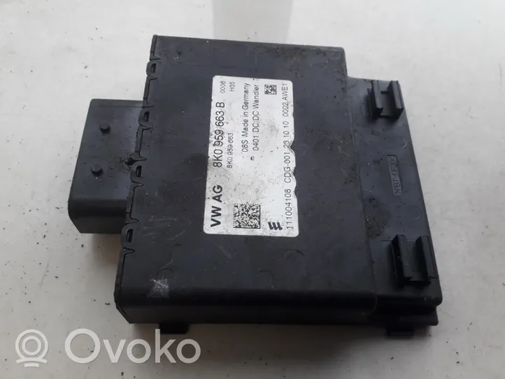 Audi A4 S4 B8 8K Modulo del convertitore di tensione/trasformatore 8K0959663B