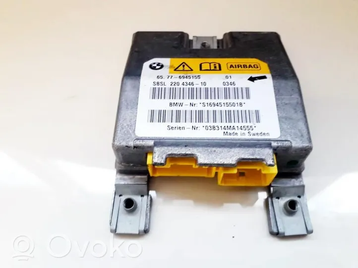 BMW 5 E60 E61 Module de contrôle airbag 65776945155