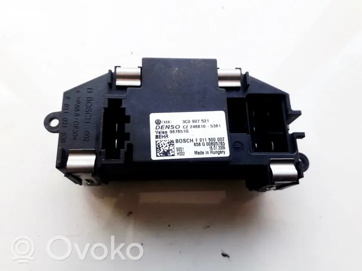 Volkswagen Touran I Heater blower motor/fan resistor 3c0907521