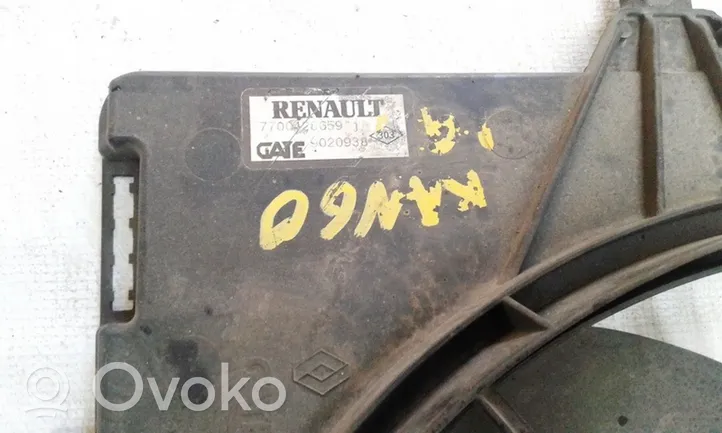 Renault Kangoo I Jäähdyttimen jäähdytinpuhaltimen suojus 7700428659