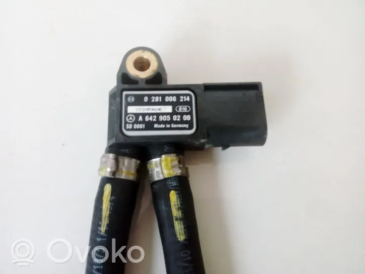 Mercedes-Benz ML W166 Sensore di pressione dei gas di scarico 0281006214