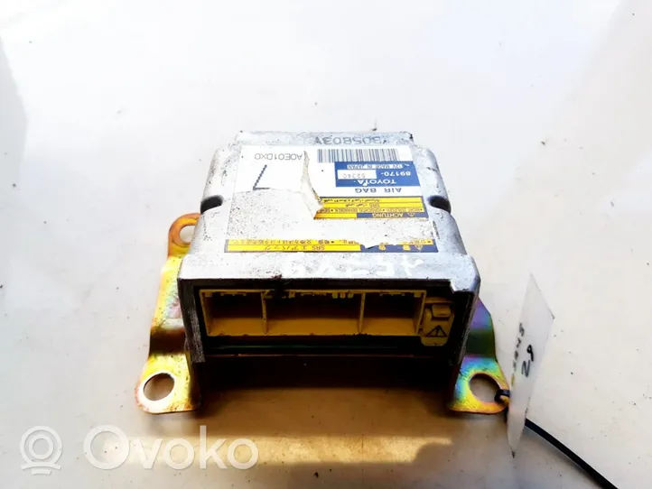 Toyota Yaris Verso Oro pagalvių valdymo blokas 8917052340