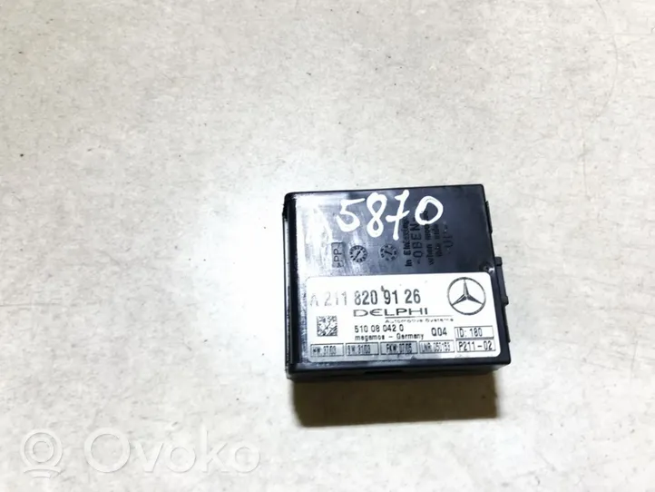 Mercedes-Benz CLK A209 C209 Boîtier module alarme a2118209126