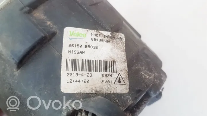 Nissan X-Trail T31 Światło przeciwmgłowe przednie 261508993B