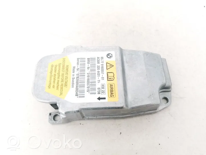 BMW 5 E60 E61 Module de contrôle airbag 916055701