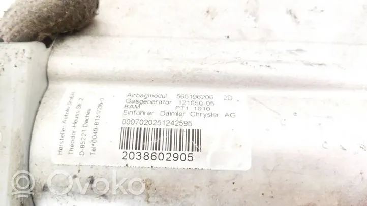 Mercedes-Benz C W203 Poduszka powietrzna Airbag pasażera 565196206