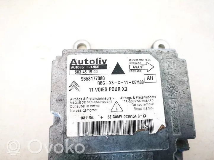 Citroen C5 Airbag control unit/module 9658177080