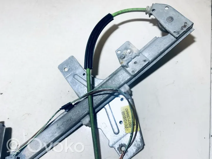 Peugeot 307 Sliding door window regulator with motor 9637139480