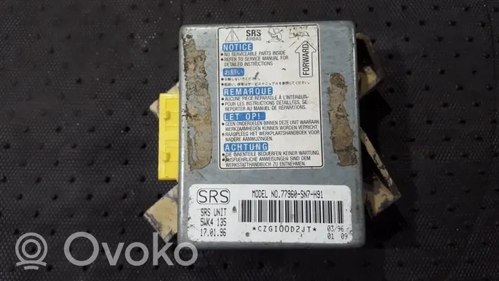 Honda Accord Sterownik / Moduł Airbag 77960sn7h91