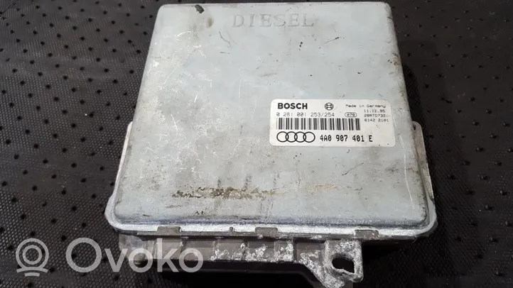 Audi A6 S6 C4 4A Moottorin ohjainlaite/moduuli 4a0907401e