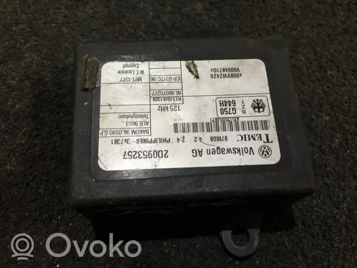 Volkswagen II LT Imobilaizera vadības bloks 2d0953257