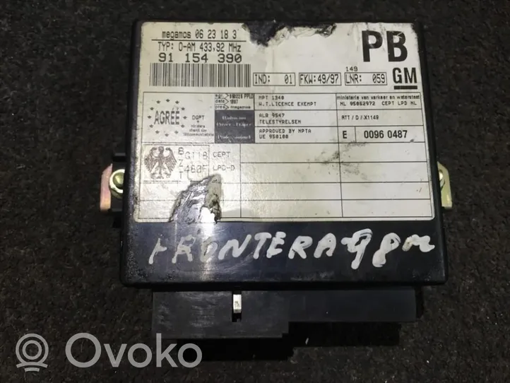 Opel Frontera A Moduł / Sterownik komfortu 91154390