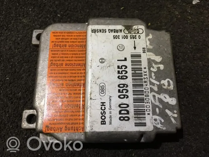 Audi A4 S4 B5 8D Gaisa spilvenu vadības bloks 8d0959655l