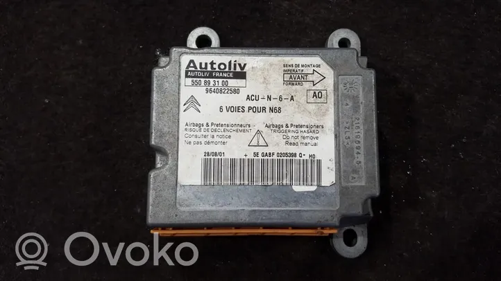 Citroen Xsara Picasso Module de contrôle airbag 550893100