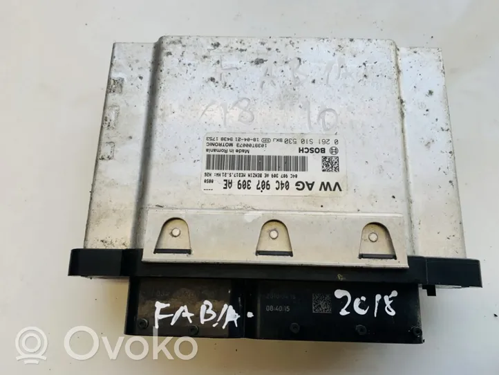 Skoda Fabia Mk3 (NJ) Engine control unit/module 04c907309ae