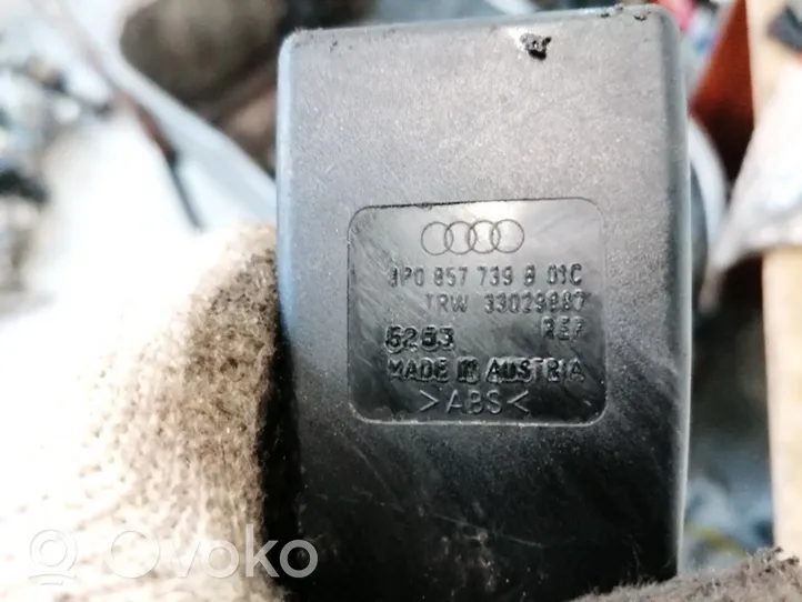 Audi A3 S3 8P Takaistuimen turvavyön solki 8P0857739B