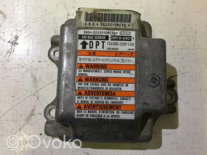 Suzuki Baleno EG Module de contrôle airbag 3891064G11