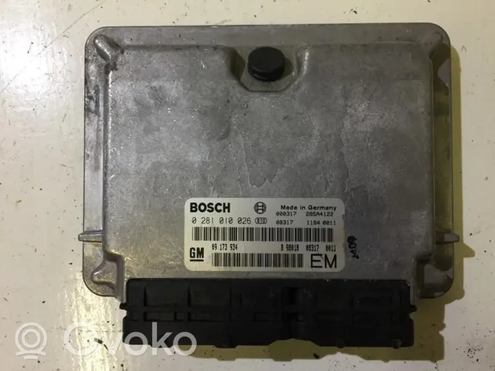 Opel Frontera B Calculateur moteur ECU 0281010026