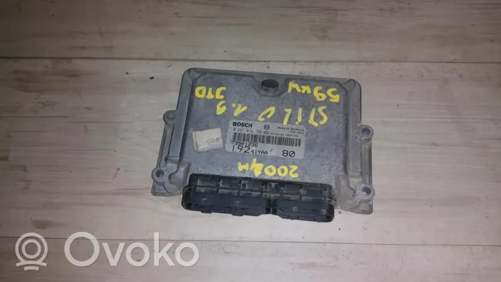 Fiat Stilo Engine control unit/module 0281010738