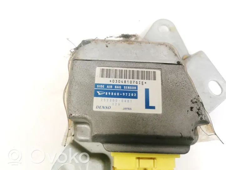 Daihatsu Sirion Sensor impacto/accidente para activar Airbag 8986097202