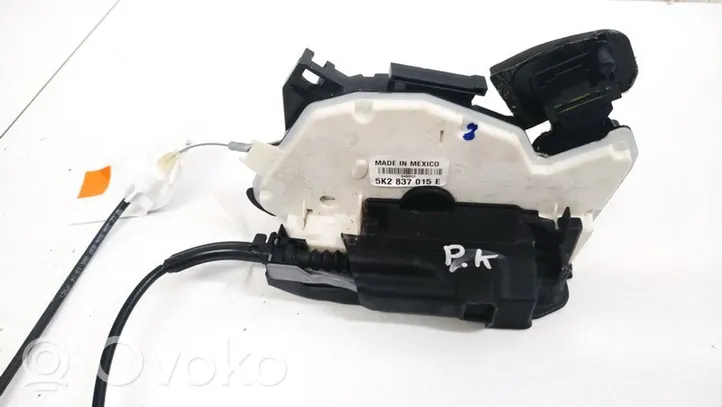 Volkswagen Golf VI Front door lock 5k2837015